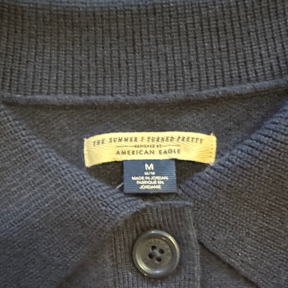NWT American Eagle Outfitters Red and Blue Striped Sweater - Picture 3 of 9